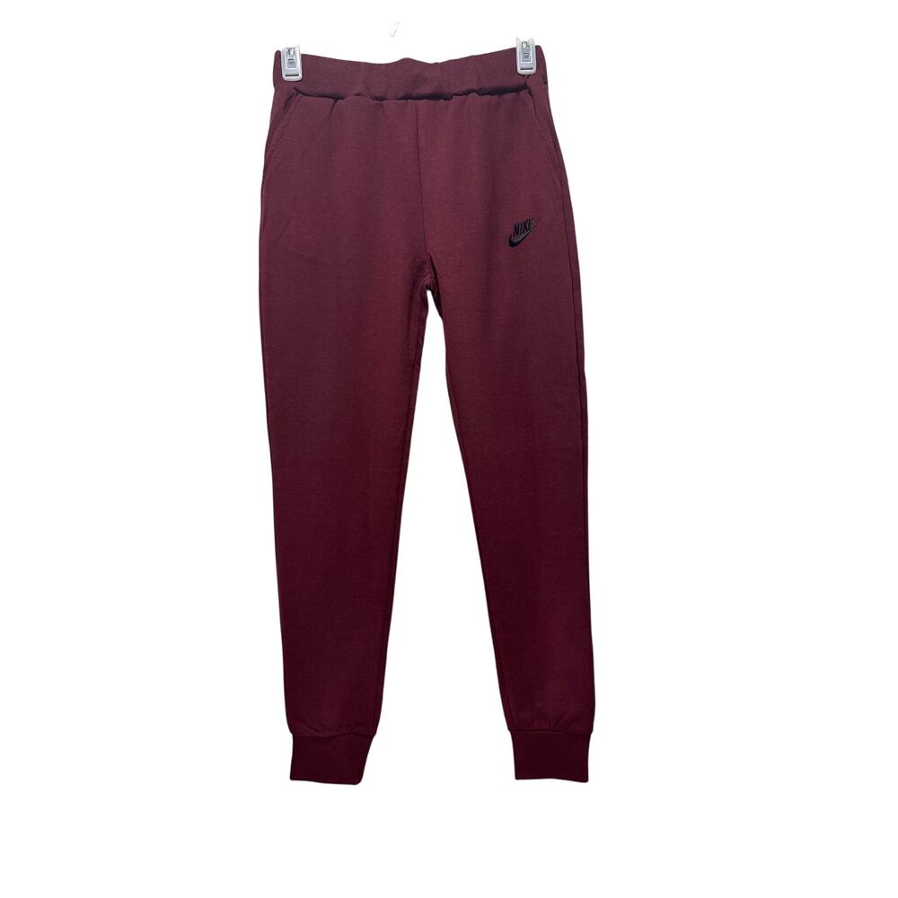 NIKE Unisex Hoodie Sweatsuit Set - Color:  Burgandy w/Black  Size: Small